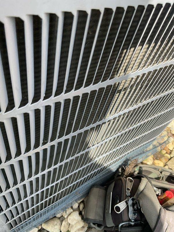 Completed comprehensive BFMA tune-up service on 19-year-old air conditioning system. Performed full system inspection of outdoor condenser unit, including examination of heat exchanger fins and coil assembly. Replaced 20x25x1 pleated air filter at indoor air handler to ensure proper airflow and system efficiency.