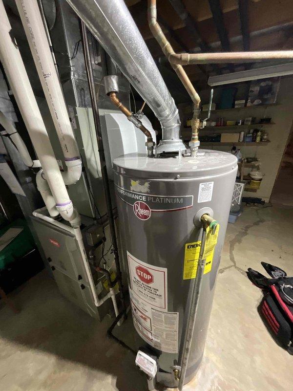 Completed comprehensive BFMA tune-up on residential HVAC system with equipment age 5+ years during morning service window. Performed full air conditioning system inspection and maintenance including filter evaluation, refrigerant level check, electrical component testing, condenser coil cleaning, and thermostat calibration. Inspected furnace unit and associated ductwork, verified proper airflow, examined PVC condensate drain lines for blockages, and confirmed all mechanical components operating within manufacturer specifications.