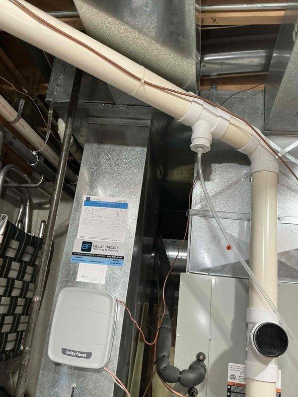 Conducted comprehensive evaluation of 14-year-old residential air conditioning system and indoor coil assembly. Performed visual inspection of existing air handler unit, assessed refrigerant line condition, and documented electrical panel configuration to determine compatibility requirements for potential system replacement. Reviewed existing HVAC infrastructure including ductwork connections, condensate drainage system, and current equipment specifications. Provided detailed estimate for complete air conditioning system and evaporator coil replacement, taking into account existing electrical service capacity and mechanical room configuration.