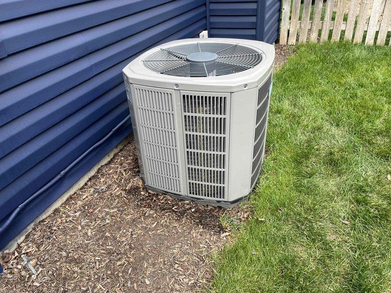Completed comprehensive BFMA tune-up service on a 6-year-old residential air conditioning system. Performed standard maintenance protocol including inspection of outdoor condenser unit, cleaning of evaporator coil which showed significant dust and debris accumulation, and evaluation of refrigerant lines showing minor oxidation. All components assessed and system returned to optimal operating condition.