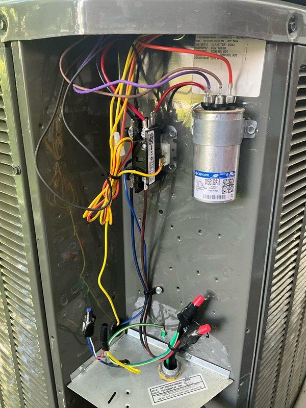 Completed comprehensive BFMA tune-up on 11-year-old air conditioning system during scheduled afternoon appointment. Performed thorough inspection of outdoor condenser unit, including examination of heat exchanger coils, refrigerant lines, electrical connections, capacitor, and all internal components. Verified proper operation of all electrical relays, wiring connections, and control systems within the unit, and documented equipment condition with detailed photographic records for maintenance history.