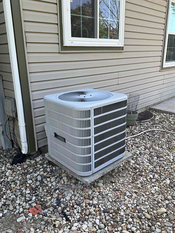 Completed comprehensive BFMA tune-up service on residential HVAC system with 6-year-old equipment. Performed full inspection and maintenance of outdoor condenser unit, verifying proper operation of compressor, fan motor, and condenser coil condition. Conducted combustion analysis and carbon monoxide safety testing on water heater, recording readings of 11 ppm CO with maximum level of 22 ppm, confirming safe operation within acceptable parameters. All systems tested and operating within manufacturer specifications.
