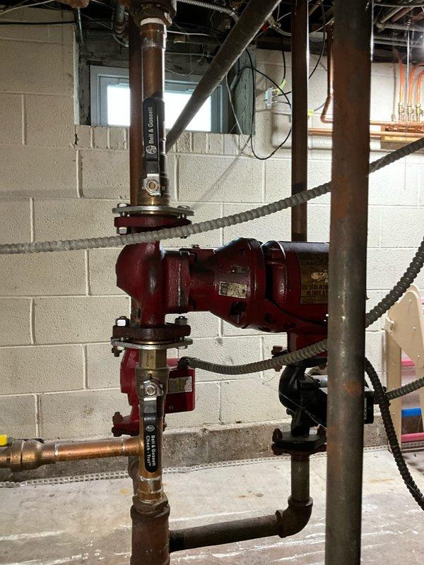 Responded to no-heat call where boiler was attempting to start but shutting down after approximately three seconds with audible buzzing, cycling repeatedly until manually disabled at thermostat. Customer reported issue began following recent electrical panel replacement. Inspected boiler system and circulator pump assembly, checked electrical connections and control circuit operation. Diagnosed and resolved starting issue, verified proper system operation and flame ignition sequence, confirmed circulator pump function and water flow through heating system.