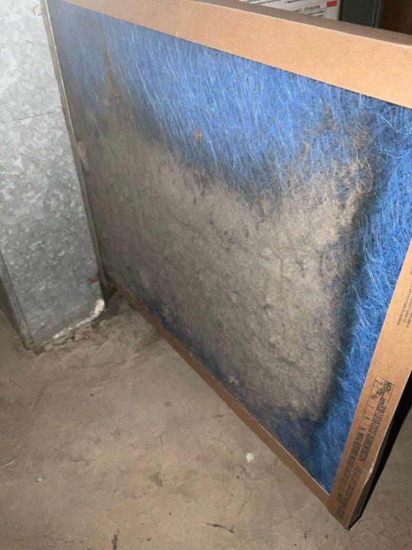 Responded to tenant complaint regarding poor air conditioning performance in apartment unit. Upon arrival, performed comprehensive system inspection and tune-up service. Discovered heavily soiled air filter with significant dust accumulation restricting airflow, which was the primary cause of reduced cooling efficiency. Replaced dirty filter with new unit to restore proper system operation. Inspected outdoor condensing unit, verified all electrical connections were secure with proper wire management and zip ties in place. Checked refrigerant lines, compressor operation, and capacitor functionality—all components found to be in good working condition. System now operating within normal parameters and ready for upcoming warm weather season.