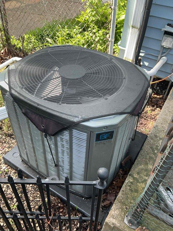Completed comprehensive BFMA preventive maintenance service on residential air conditioning system and water heater. Performed full AC tune-up including inspection of outdoor condenser unit, verified proper operation of compressor and fan motor, checked refrigerant lines for leaks and proper insulation, cleaned condenser coils, and confirmed adequate airflow through unit louvers. Inspected electrical connections, tested capacitor values, and verified proper amp draw on all components. Changed air filter, checked thermostat operation and calibration, and measured temperature differential across evaporator coil. Evaluated condensate drain line for proper flow and cleared any blockages. Performed complete water heater maintenance including flushing sediment from tank, testing temperature and pressure relief valve operation, inspecting anode rod condition, checking burner assembly and flame pattern, verifying proper venting, and testing thermostat accuracy. Documented equipment nameplate i