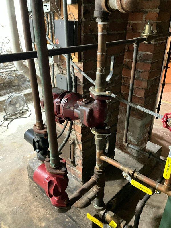 Responded to service call for boiler system malfunction. Upon arrival, diagnosed failed circulator pump preventing proper water circulation through the heating system. Replaced defective circulator pump with new unit from truck stock, ensuring proper flow rates and electrical connections. Verified all pipe connections for secure fitment and tested system operation. Boiler fired successfully with restored circulation through heating zones. System returned to normal operating parameters with proper temperature distribution throughout.