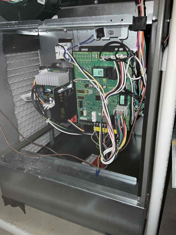 Completed comprehensive air conditioning tune-up on residential HVAC system per non-member maintenance agreement. Performed full system inspection including control board functionality, electrical connections, and component operation. All wiring connections verified secure, control board tested and operating within normal parameters, air filter inspected, and system confirmed to be in proper working condition with no deficiencies noted.