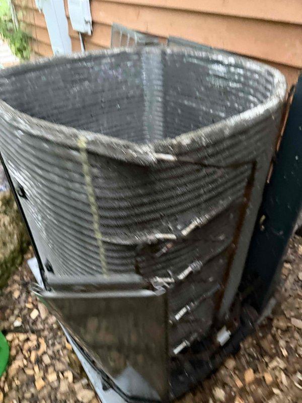 Completed comprehensive BFMA tune-up service on a 10-year-old residential air conditioning system. Performed full system inspection of outdoor condenser unit, including cleaning of exterior coils, verification of refrigerant levels, electrical component testing, and operational assessment. Unit showed normal wear consistent with age and outdoor exposure; all components functioning within manufacturer specifications upon completion of maintenance service.