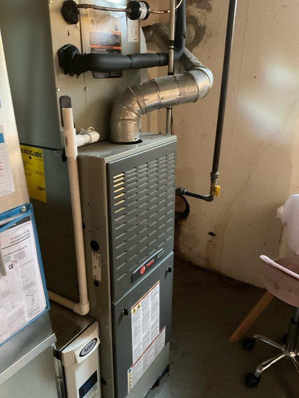 Responded to no cooling call at residential property. Upon arrival, found outdoor condensing unit not receiving power. Diagnosed failed disconnect switch at exterior electrical box. Replaced faulty disconnect, restored power to unit, and verified system operation. Condensing unit now running properly with normal amperage draw. Tested thermostat communication and confirmed cooling cycle engagement. System operating within manufacturer specifications.