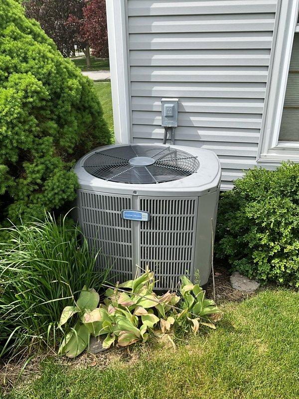 Responded to no cooling call on residential air conditioning system. Upon arrival, inspected outdoor condenser unit and found failed dual run capacitor with visible signs of deterioration, corrosion, and bulging. Replaced defective capacitor with new OEM-rated component, verified proper microfarad ratings for compressor and fan motor. Tested system operation, confirmed compressor and condenser fan motor startup, and verified proper cooling cycle. Unit restored to normal operation.