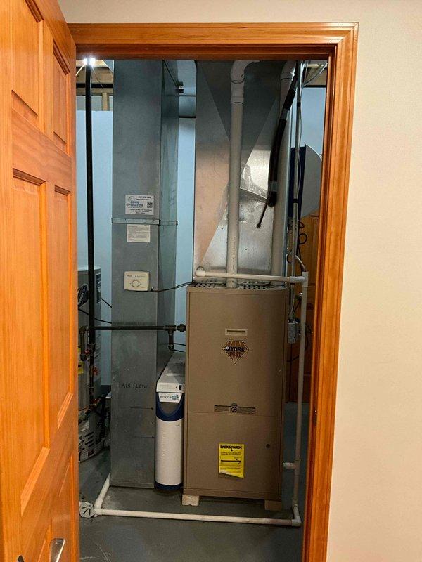 Conducted comprehensive assessment of existing HVAC system for full system replacement estimate. Documented current equipment configuration including furnace, air handler, and associated ductwork in mechanical closet. Evaluated equipment condition, accessibility, and installation parameters to develop accurate replacement proposal for complete heating and cooling system upgrade.