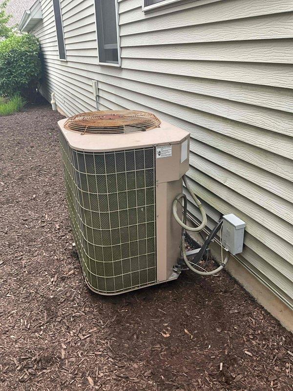 Responded to no cooling complaint with weak airflow on R-22 system with frozen evaporator coil. Completed full system diagnostic and determined existing equipment had reached end of serviceable life. Provided comprehensive estimate for complete HVAC system replacement including new condenser unit, air handler, and associated electrical components.