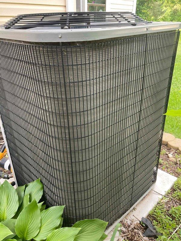 Responded to service call for air conditioning system experiencing icing on refrigerant lines and loss of cooling capacity. Performed comprehensive BFMA tune-up on 12-year-old system including inspection of outdoor condenser unit, verification of proper airflow around equipment, and assessment of refrigerant line conditions. System had been shut down by homeowner with fan left running after ice formation was observed on lines the previous afternoon. Conducted full diagnostic evaluation, checked refrigerant levels, inspected coil condition, verified electrical connections, and tested system operation to restore proper cooling function and prevent future icing issues.