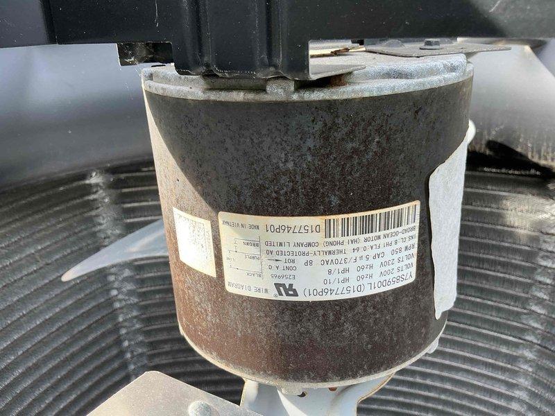 Completed comprehensive BFMA tune-up service on Trane outdoor condensing unit aged 4+ years. Performed standard maintenance protocol including inspection of condenser motor (model D15774P01), coil cleaning, electrical connections verification, refrigerant level assessment, and operational testing. Unit operating within manufacturer specifications upon completion, with all components functioning properly.