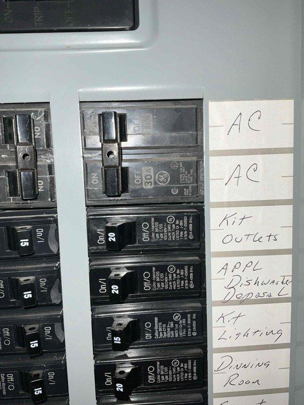 Conducted comprehensive full system HVAC estimate at residential property with basement mechanical room installation. Evaluated existing electrical infrastructure including circuit breaker panel with dedicated AC circuits, assessed ductwork system with insulated horizontal supply runs and elbow configurations showing age-related wear, and documented mechanical equipment location. Provided equipment replacement recommendations based on current system condition, home comfort requirements, and infrastructure compatibility for complete heating and cooling system upgrade.