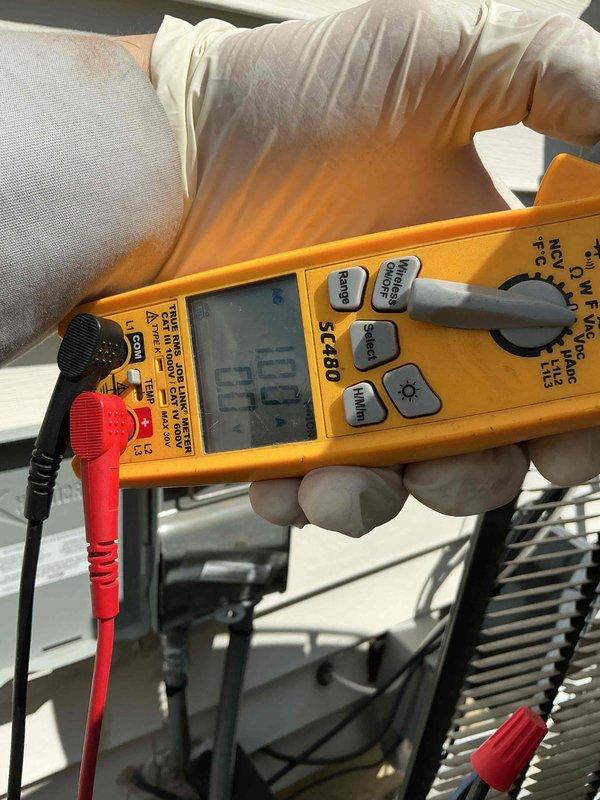 Completed comprehensive BFMA tune-up service on residential air conditioning system aged 1+ years. Performed complete system diagnostics using digital multimeter to verify electrical readings and component functionality, inspected outdoor condenser unit including coils and operational components, and conducted standard preventive maintenance procedures to ensure optimal cooling performance for the upcoming season.