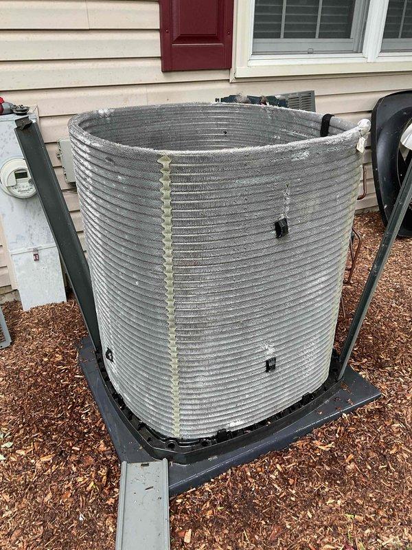 Completed comprehensive BFMA tune-up on 6+ year old Trane air conditioning system. Performed standard maintenance protocol including inspection of condenser unit, verification of refrigerant levels, cleaning of coils, testing of electrical components, and assessment of overall system operation. Unit found to be in good working condition with no immediate repairs required; all components functioning within normal parameters.