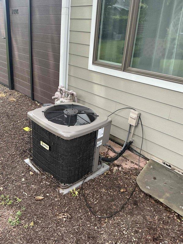 Conducted comprehensive sales estimate for air conditioning system and evaporator coil replacement at residential property. Existing outdoor condenser unit showing signs of age and experiencing performance issues; furnace was previously replaced in 2022. Evaluated current AC system including outdoor condenser unit with copper refrigerant lines and electrical service, documented electrical panel configuration with Square D breakers for proper system sizing, and assessed installation requirements for complete air conditioning and coil upgrade to ensure optimal cooling performance and system compatibility with existing furnace.