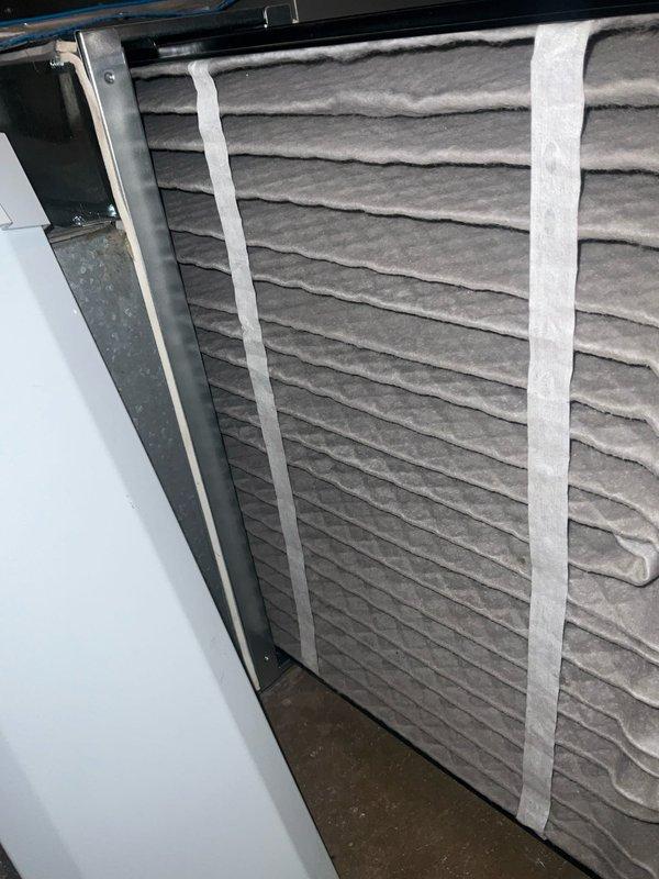 Completed comprehensive BFMA tune-up service on 7-year-old Lennox air conditioning system. Performed full system inspection of outdoor condenser unit and indoor air handler components, verified proper operation of all mechanical and electrical systems, inspected and documented condition of pleated air filtration media within filter rack assembly, confirmed adequate airflow through evaporator coil, and ensured unit is operating within manufacturer specifications for the cooling season.