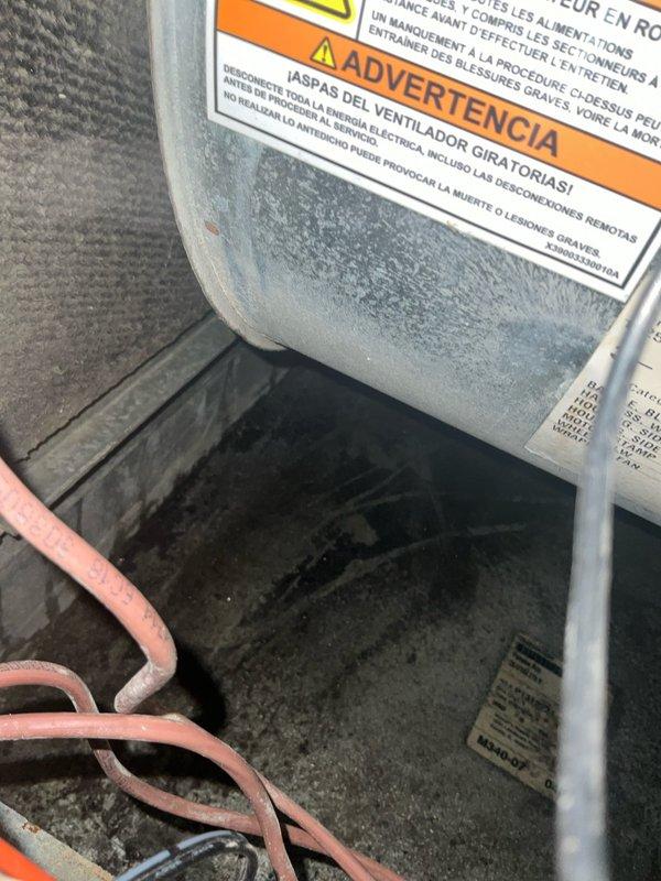 Completed comprehensive BFMA tune-up on 10+ year old outdoor HVAC unit, including full system inspection, electrical component testing, and filter replacement. Addressed customer concern regarding non-functional thermostat and complete loss of heating and cooling capability. Inspected capacitor, contactor, and all electrical connections; verified proper wiring configuration and cleaned accessible components to restore system functionality.