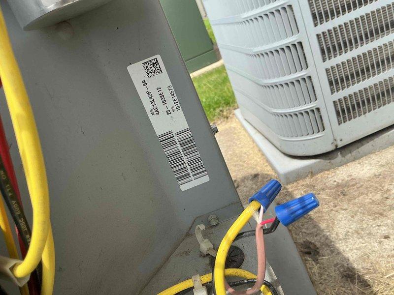 Responded to commercial no cooling call for front office area. Upon arrival, inspected ground-mounted package unit serving the affected space. Examined blower motor assembly and pleated air filter, noting previous repair indicated by metallic tape on motor housing. Checked outdoor condenser unit and electrical disconnect box, verifying wire connections and control components. System restored to normal cooling operation for 24/7 facility.