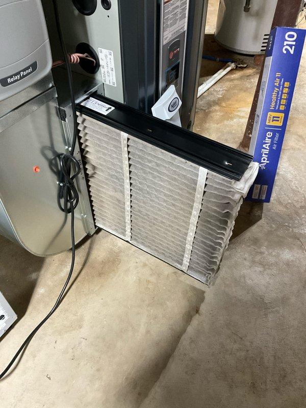 Completed comprehensive BFMA tune-up service on residential HVAC system including central air conditioning unit and mini split system. Performed full inspection of 4+ year old equipment, replaced air filter on air handler unit, inspected condensing unit components and mechanical connections, verified proper operation of relay controls, and ensured all systems are functioning within manufacturer specifications for optimal performance.