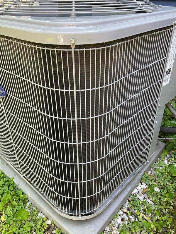 Completed comprehensive BFMA tune-up service on a 6-year-old residential air conditioning system. Performed full system inspection of outdoor condenser unit, verified proper operation of compressor and condenser fan, checked refrigerant lines and electrical connections, and confirmed unit is operating within manufacturer specifications. All components found in good working condition with no deficiencies noted.