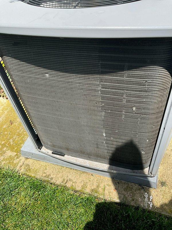 Completed comprehensive BFMA tune-up service on Armstrong Air outdoor condensing unit. Performed full system inspection, cleaned condenser coils, verified proper refrigerant pressures, tested electrical components, and confirmed optimal airflow through heat exchanger fins. Unit operating within manufacturer specifications with all safety controls functioning properly.