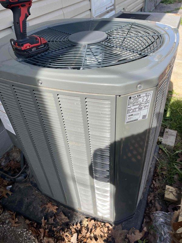 Completed comprehensive BFMA tune-up service on residential air conditioning system aged 3+ years. Performed thorough inspection of outdoor condenser unit and indoor evaporator coil assembly, noting dust and debris accumulation on coil fins requiring attention. Conducted standard maintenance procedures including cleaning coil surfaces, inspecting refrigerant lines for proper connections and oxidation, verifying system components, and ensuring unit operational readiness for continued efficient performance.