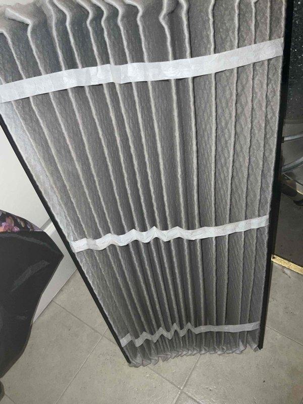 Completed comprehensive BFMA tune-up service on a 4+ year old air conditioning system, including full AC maintenance, dryer vent cleaning, and filter replacement. Inspected outdoor condenser unit which showed moderate accumulation of dust, lint, and debris on coil fins; cleaned coil surfaces to restore optimal airflow and heat transfer efficiency. Installed new pleated air filters and performed complete system evaluation to ensure proper operation for the cooling season.
