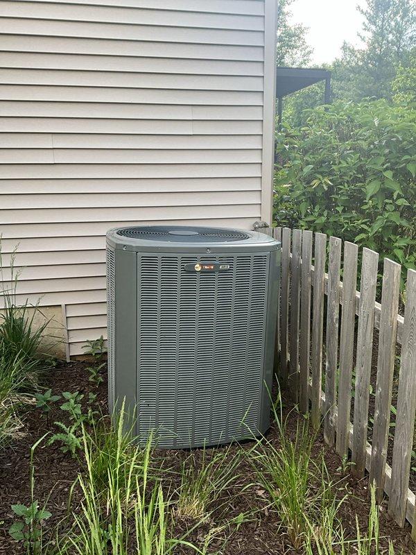 Completed comprehensive BFMA tune-up on 13+ year old air conditioning system with customer reporting water dripping from ductwork/exhaust fan when unit operates. Performed full system inspection of outdoor condensing unit, verified electrical connections at capacitor and contactor, checked refrigerant levels, and assessed overall equipment condition. Inspected condensate drainage system to identify source of reported water leak, examined ductwork connections, and evaluated system airflow to ensure proper operation and rule out condensation issues related to AC cycling.