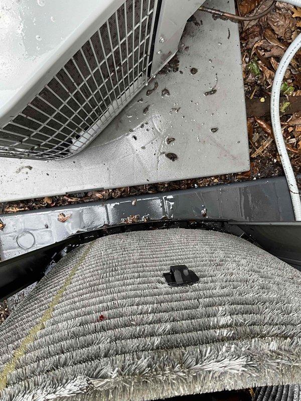 Completed comprehensive BFMA tune-up service on 7+ year old air conditioning system during morning appointment window. Performed standard maintenance procedures including inspection of indoor air handler components, verification of blower motor operation, and assessment of air filter condition which showed moderate dust accumulation in pleated media. Inspected outdoor condensing unit, noting debris accumulation on fan assembly and surrounding area; cleared leaves and organic matter from unit perimeter and between components to ensure proper airflow and system efficiency. Verified condensate drainage, examined electrical connections at motor assembly, and confirmed all mechanical components operating within normal parameters. System tested and left in proper working condition.