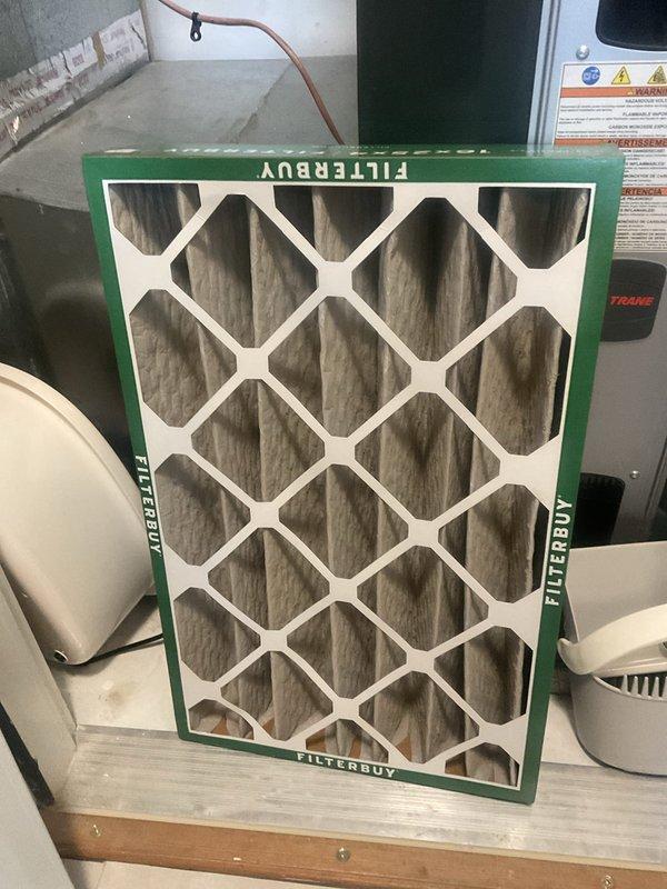 Completed comprehensive tune-up maintenance on two residential air conditioning systems. Performed standard preventive maintenance procedures including inspection of outdoor condenser units, verification of electrical connections, assessment of refrigerant levels, and evaluation of overall system operation. Replaced dirty air filter with new FILTERBUY filter to ensure proper airflow and system efficiency.