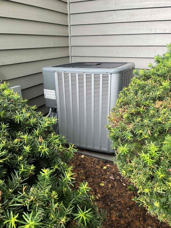 Completed comprehensive BFMA tune-up on 9+ year old residential air conditioning system during afternoon service window. Performed full system inspection of outdoor condensing unit, evaluated condenser coil condition noting moderate dust and debris accumulation between fins with some oxidation present, and conducted standard preventative maintenance procedures. Unit operational with all components functioning within normal parameters upon completion of service.