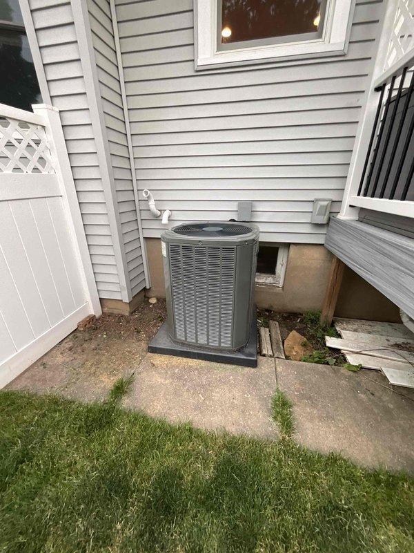Completed comprehensive BFMA air conditioning tune-up on 4-year-old residential cooling system. Performed full preventive maintenance inspection of outdoor condenser unit including cleaning of coils, verification of refrigerant levels, electrical component testing, and operational safety checks. Inspected and serviced indoor air handler, replaced air filter with clean pleated filter, verified proper airflow, and ensured all system components were functioning within manufacturer specifications for optimal performance and efficiency.
