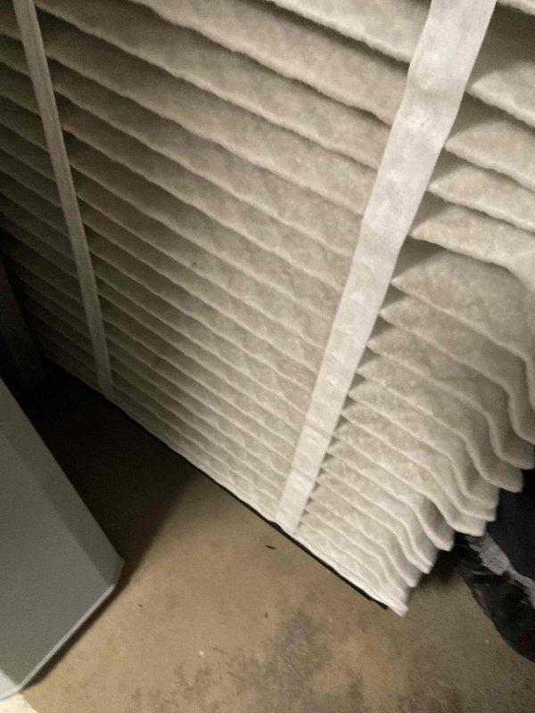 Completed comprehensive BFMA tune-up service on an 8-month-old residential air conditioning system during afternoon appointment window. Performed thorough inspection of outdoor condenser unit, examining heat exchanger coils and fins for proper airflow and debris accumulation. Replaced dirty air filters with new units to restore optimal system efficiency and indoor air quality. Verified all mechanical components operating within manufacturer specifications and documented equipment condition with photographic records.