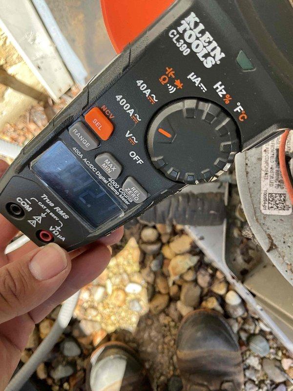 Completed BFMA AC tune-up service on residential air conditioning system. Performed comprehensive inspection of air handler unit, including blower motor assembly and ductwork connections. Observed significant debris accumulation around blower motor housing within the duct system, which was documented. Conducted electrical diagnostics using clamp meter to verify proper amperage draw and system performance on outdoor condensing unit. Verified all refrigerant lines, electrical connections, and mechanical components are functioning within normal operating parameters.