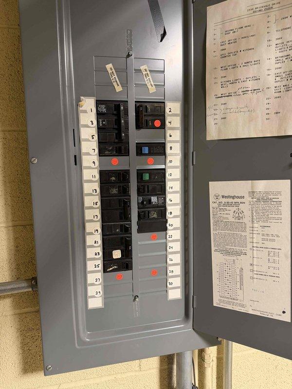 Responded to service call for commercial mini split system blowing hot air instead of cooling. Inspected both mini split units on property and identified malfunctioning system. Evaluated condensate pump assembly and drainage system, verified electrical connections at breaker panel, and documented existing equipment configuration. Communicated findings and repair recommendations to property contact for approval before proceeding with necessary repairs.
