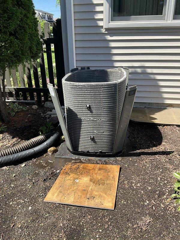 Completed comprehensive BFMA tune-up service on residential air conditioning system over 5 years old. Performed full preventive maintenance inspection of outdoor condenser unit, including cleaning of cooling fins, electrical connection verification, and refrigerant level assessment. Replaced HVAC air filter with new pleated Blue Frost filter to ensure optimal airflow and system efficiency.