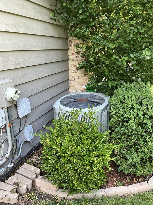 Completed comprehensive BFMA tune-up service on 16+ year old residential air conditioning system. Performed standard maintenance protocol including system inspection, filter replacement with new pleated media filter, condenser unit evaluation, and operational testing. All components functioning within normal parameters upon completion of service.