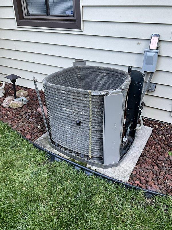 Completed comprehensive BFMA tune-up on 8-year-old air conditioning system during afternoon service window. Performed full system inspection including control board diagnostics, verified all electrical connections and low-voltage wiring integrity, inspected blower motor assembly operation, and evaluated outdoor condenser unit performance including cooling fin condition and proper drainage on concrete pad. All components found operating within normal parameters with no immediate repairs required.