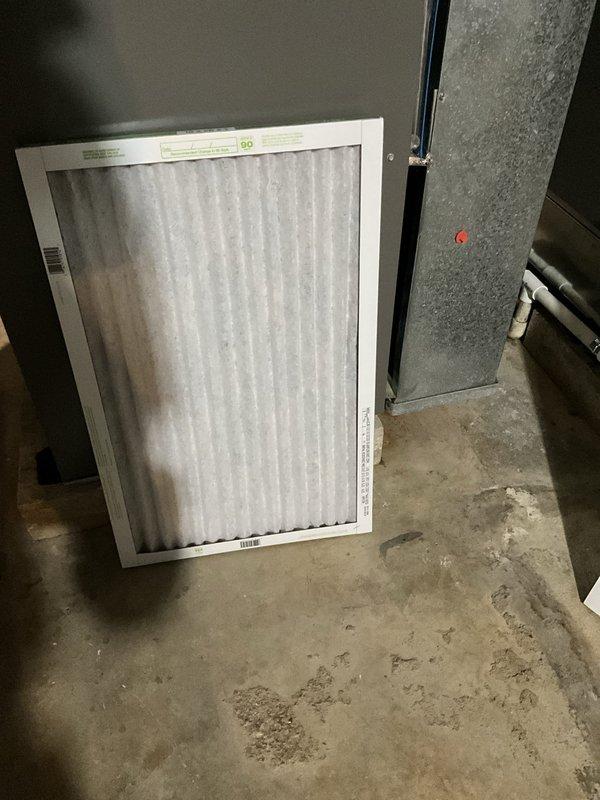 Completed comprehensive BFMA tune-up service on residential air conditioning system, including inspection and maintenance of both indoor and outdoor units. Evaluated and replaced dirty air filter at indoor air handler, inspected ductwork connections, and performed full system assessment of outdoor condenser unit including compressor, condenser coil cleaning, electrical connections, and refrigerant lines. All components found to be operating within normal parameters with system running efficiently after completion of preventive maintenance procedures.