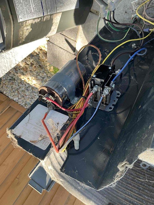Completed comprehensive BFMA preventative maintenance tune-up on 5-year-old air conditioning system. Performed full system inspection including compressor electrical connections, condenser coil assessment, and motor assembly evaluation. All components found operational with normal wear consistent with equipment age; system running within manufacturer specifications.