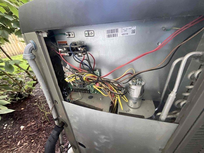 Completed comprehensive BFMA tune-up service on residential split system air conditioning unit over 5 years old. Performed full system inspection including outdoor condensing unit with thorough examination of electrical components, capacitor, contactor, and all wire connections. Inspected indoor air handler blower motor assembly, verifying proper operation of motor windings, blower wheel integrity, and electrical connections. All components found to be functioning within normal parameters with no immediate repairs required at this time.