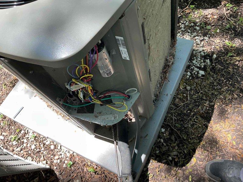 Completed comprehensive BFMA tune-up on a 1-year-old air conditioning system. Performed full system inspection including electrical component evaluation, capacitor testing, refrigerant charge verification using manufacturer specifications, and documentation of operating parameters. All components found operating within normal specifications with no deficiencies noted; unit running efficiently with proper airflow and electrical connections secure.