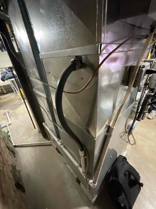 Provided comprehensive estimate for complete HVAC system replacement including outdoor condensing unit and indoor air handler. Assessment included evaluation of existing equipment condition, system specifications, and installation requirements for both exterior and interior components to ensure proper sizing and compatibility for residential comfort system.