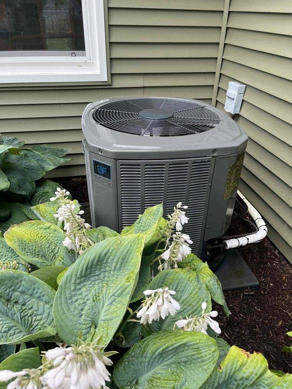 Completed comprehensive BFMA tune-up service on 6-year-old residential air conditioning system. Performed full system inspection of outdoor condensing unit and indoor air handler, including visual examination of evaporator coil insulation, electrical connections, and refrigerant lines. Verified proper operation of all components, checked airflow, inspected condenser coil condition, and confirmed system is operating within manufacturer specifications for the upcoming cooling season.