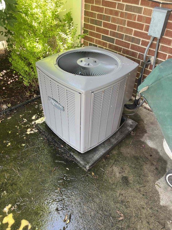 Completed comprehensive BFMA tune-up on 6+ year old residential air conditioning system. Performed standard maintenance procedures including inspection of outdoor condenser unit, verification of proper operation, and replacement of dirty air filter which showed significant dust and debris accumulation. Unit operating within normal parameters upon completion of service.