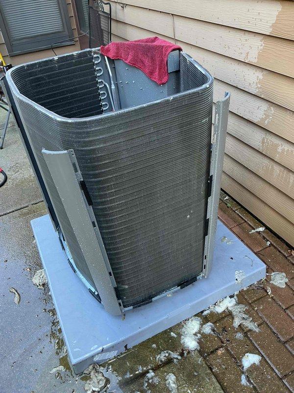 Completed comprehensive BFMA tune-up on 3-month-old residential air conditioning system during late morning service window. Performed standard maintenance protocol including inspection of condenser unit, verification of refrigerant levels, electrical component testing, and coil cleaning. Unit operating within manufacturer specifications with no deficiencies noted; system confirmed to be in excellent condition for continued reliable operation.