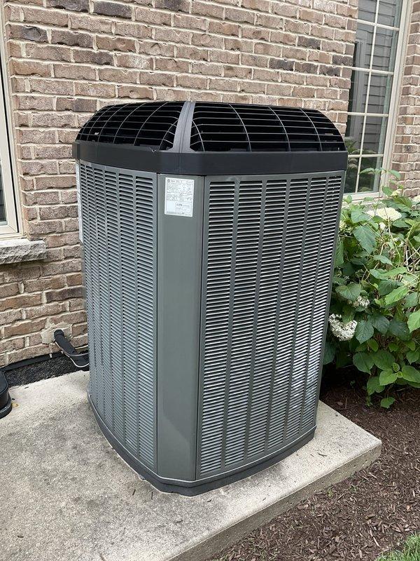 Completed comprehensive BFMA tune-up service on residential air conditioning system over 5 years old. Performed full system inspection of outdoor condenser unit, which was found in good operating condition with clean exterior surfaces and proper clearances for adequate airflow. Installed new specialty air filter at indoor air handler to improve system efficiency and indoor air quality.